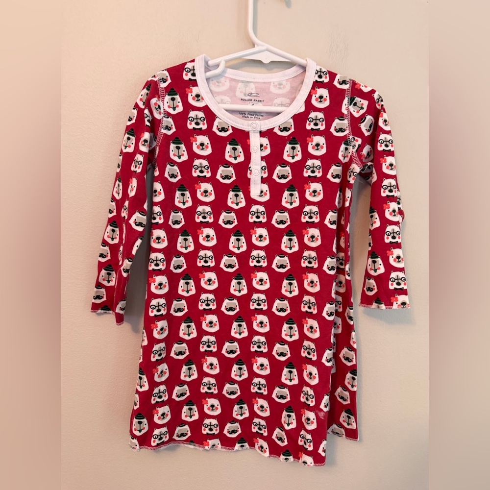 Roller Rabbit Red Bear Nightgown